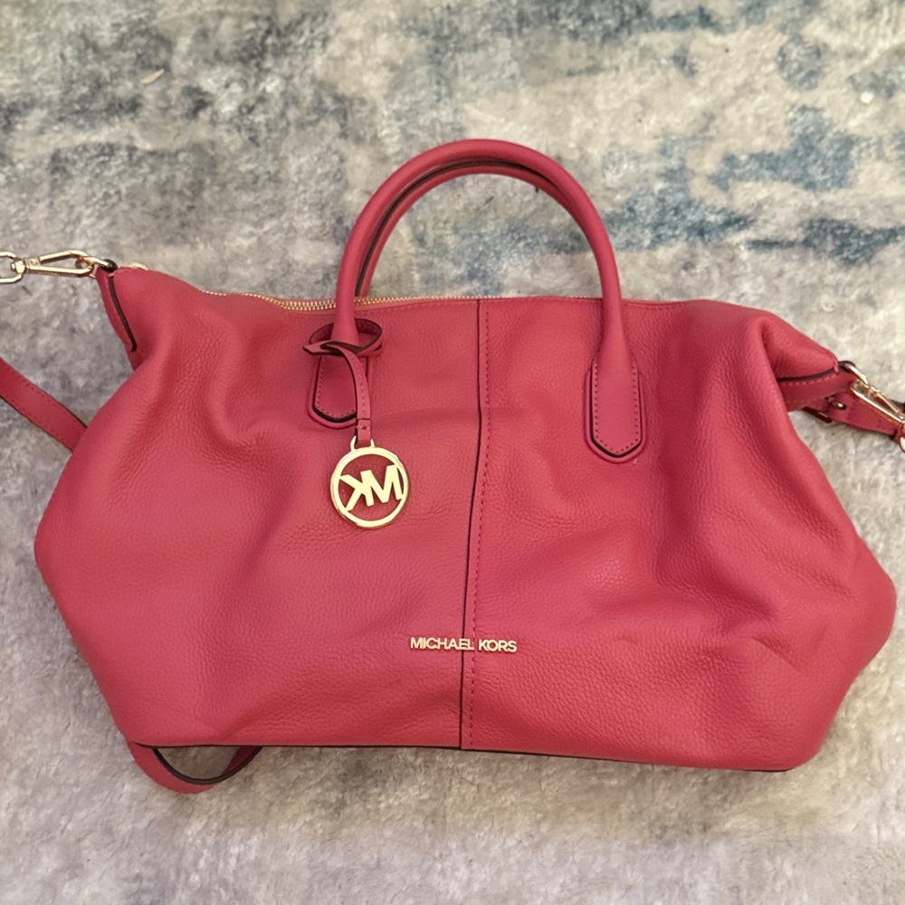 Michael Kors Rose Leather Handbag